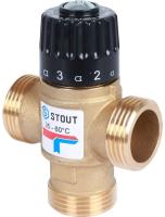 STOUT 1 НР 35-60°С KV 1,6 м3/ч смесительный клапан