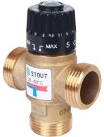 STOUT 1 НР 35-60°С KV 2,5 м3/ч смесительный клапан