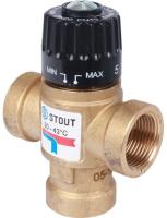 STOUT 3/4 ВР 20-43°С KV 1,6 м3/ч смесительный клапан