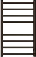 STOUT FORTE quadro 80*50 Черный матовый электрический полотенцесушитель лесенка