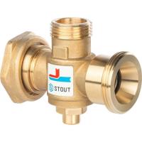 STOUT G 1 1/2M-G 1 1/2F-G 1 M 60°С смесительный клапан