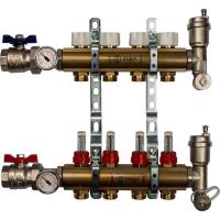 STOUT Коллектор регулируемый с расходомерами 1/3/4x4 для отопления