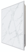 STOUT WHITE STONE SCT 60*60 белый гранит / белый корпус отопительная панель