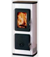 THORMA MILANO II AT TERMOPLATE, белая дровяная печь