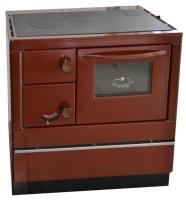THORMA OKONOM 85/FIKO DELUXE, левая, коричневая дровяная печь
