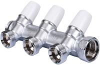TIEMME 3/ 4"x3/4 на 3 выхода, никель, с наружной резьбой коллектор распределительный