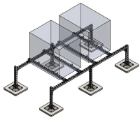 TMC Опорная конструкция для двух блоков до 300кг подставка для кондиционера