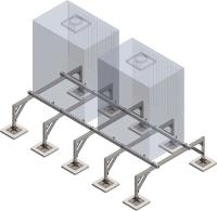 TMC Опорная рама для агрегатов массой до 700кг подставка для кондиционера