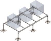 TMC Опорная рама для трех блоков до 330кг подставка для кондиционера
