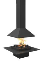 TRAFORART VULCANO CENTRAL без стекла готовый дровяной каминокомплект