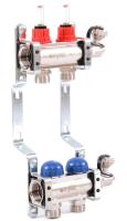 Uni-fitt 1" х 2 вых 3/4" с расходомерами и вентилями(440E4302) для отопления