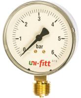 Uni-fitt радиальный 6 бар, диаметр 80 мм, 1/2Н манометр