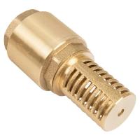 Unipump 1 1/4" с сеткой (сетка-латунь, толк.-латунь) обратный клапан