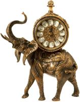 Virtus TABLE CLOCK AFRICAN ELEPHANT ENG. ANTIQUE BRONZE проекционные часы