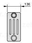 Zehnder Charleston 4019/57 №1270 3/4" RAL 9016 радиатор отопления