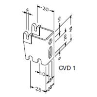 Zehnder CVD 1 25/30 mm RAL 9016 настенная консоль