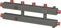 Zota 3 контура горизонтальный гидравлический коллектор