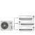 AUX AM3-H27/4DR1B/AMWM-H09\4R1*3шт мульти сплит-система на 3 комнаты