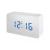 Bresser MyTime W Color LED Blue, белые проекционные часы