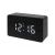 Bresser MyTime W Color LED White, черные проекционные часы