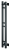 Comfysan Alto-K EC-2 120/10, черный электрический полотенцесушитель