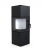 DEFRO HOME QUADROOM, черная сталь дровяная печь