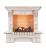 Dimplex Pierre Luxe (Cassete 600) Слоновая кость с патиной с очагом Cassete 600 ирландский камин с кирпичной кладкой