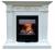 Dimplex Verona STD с очагом Danville black (Белый дуб) электрокамин с классическим очагом 3D