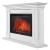 Electrolux EFP/P-3020LS с порталом Firelight Castello 30 белый электрокамин с широким очагом 2D