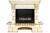 Firezo Pierre Luxe Шампань, Слоновая кость с патиной напольный биокамин