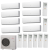Fujitsu AOYG45LBT8/ASYG07LUCA*8шт мульти сплит система