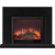 Glenrich Астория Delux 33 (Sharm33 Black) Чёрный электрокамин с широким очагом 2D
