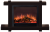 Glenrich Капри Delux (Sharm33 Black) Дуб 46 электрокамин с широким очагом 2D