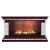 Glenrich Лорд Salsa 3D камень-Старый город/цвет-Красное дерево электрокамин с широким очагом 3D
