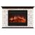 Glenrich Пафос 33 (Premier S33) камень-Алтай/цвет-Венге электрокамин с широким очагом 2D