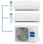 Haier LEADER Super Match 2U50S2SM1FA-3/AS09TS6HRA-M*2шт мульти сплит-система на 2 комнаты