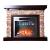 InterFlame ФлегСтоун с очагом Sirius 30 LED FX Brass/Black электрокамин с широким очагом 2D