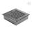 Kratki 17x17 FRESH черная хром пористая 17CS/FRESH вентиляционная решетка для камина