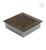 Kratki 17x17 FRESH черная латунь пористая 17CZ/FRESH вентиляционная решетка для камина