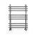 Ника ЛБ1 (Лесенка Модель Б1) стандарт 100х50 -9 водяной полотенцесушитель шириной 510 - 600 мм