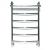 Ника ЛД/ВП (Лесенка Дуга/Верхняя Полка) стандарт 80х30 -6 водяной полотенцесушитель шириной 200 - 400 мм