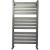 Ника ЛМ-7 100/50 Matt Antique Silver с вентилями водяной полотенцесушитель шириной 510 - 600 мм