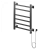 Ника STEP-2 60/50 RAL9005 черный матовый правый тэн электрический полотенцесушитель лесенка