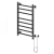 Ника STEP-2 80/50 RAL9005 черный матовый правый тэн электрический полотенцесушитель лесенка
