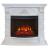 Real-Flame Athena 25/25,5 WT с очагом Evrika 25,5 LED пристенный со звуком камин белый электрический