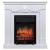 Real-Flame Aurora STD/EUG WT с очагом Fb Lux BL, Mj Lux BL электрокамин с широким очагом 2D