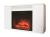 Real-Flame Brooklyn 25,5 WT с очагом Sparta 25,5 LED электрокамин с широким очагом 2D