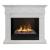 Real-Flame Casablanca 25,5/26 WT с очагом Black вставка + 3D Cassette 630 белый электрокамин 3D с паром и звуком