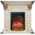 Real-Flame Dublin LUX STD/EUG WT с очагом Rimini в современном стиле электрический пристенный камин