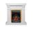 Real-Flame JAZZ STD/EUG WT с очагом Fobos s Lux BL/BR, Majestic s Lux BL/BR электрокамин с классическим очагом 2D
